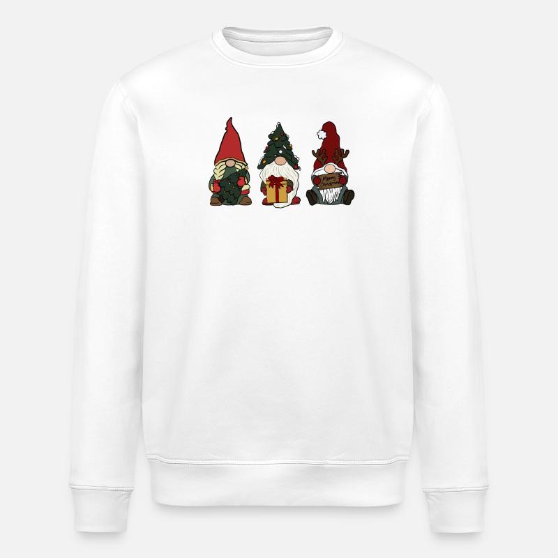 Wichtel  - Stanley/Stella Unisex Bio-Sweatshirt ROLLER - Weiß