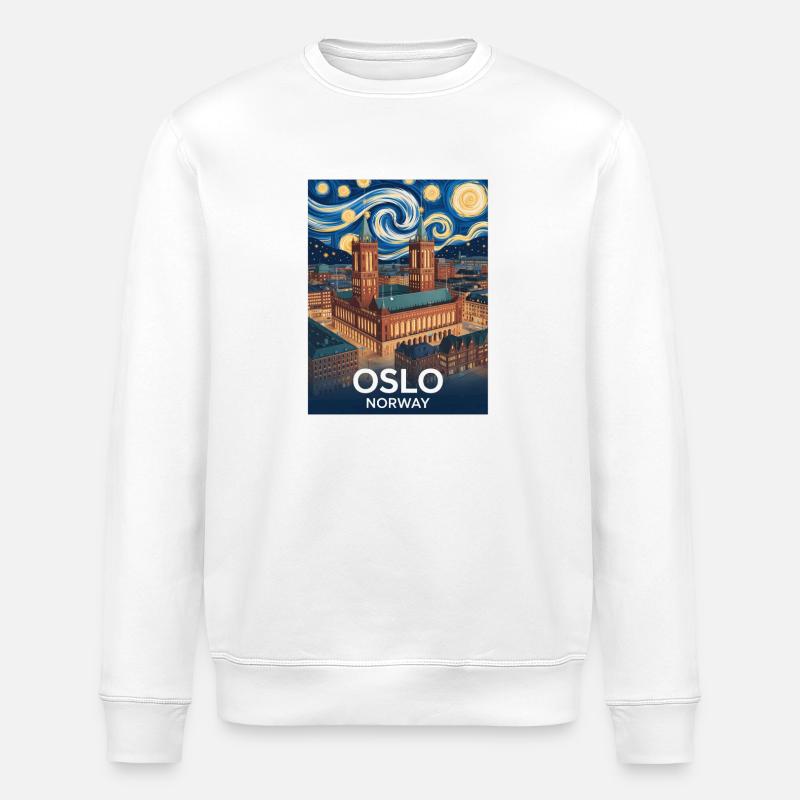 Oslo - Sweat bio ROLLER Stanley/Stella Unisexe - blanc