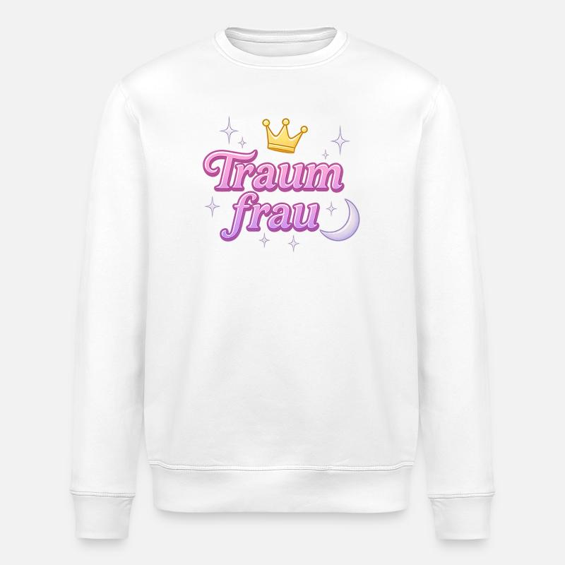 traumfrau / y2k statement spitzname design  - Stanley/Stella Unisex Bio-Sweatshirt ROLLER - Weiß