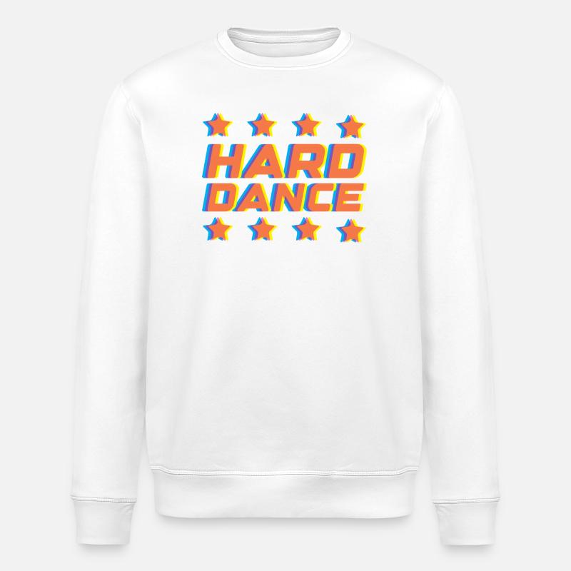 Hard Dance Rétro Neon 3D - Sweat bio ROLLER Stanley/Stella Unisexe - blanc