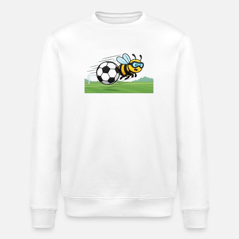 Fußball Bienenfliege - Stanley/Stella Unisex Bio-Sweatshirt ROLLER - Weiß