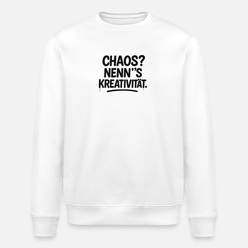 Chaos ou créativité - Sweat bio ROLLER Stanley/Stella Unisexe - blanc