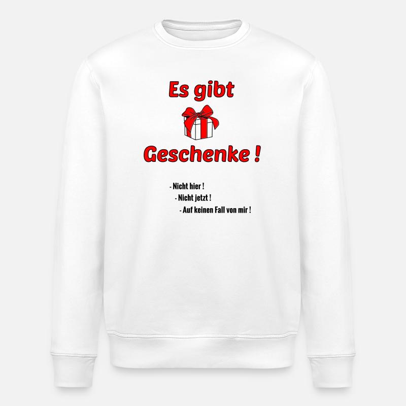 Es gibt Geschenke - Stanley/Stella Unisex Bio-Sweatshirt ROLLER - Weiß