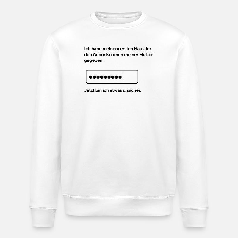 Passwortabfrage - Stanley/Stella Unisex Bio-Sweatshirt ROLLER - Weiß