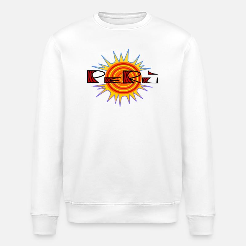 Logo Perù by Cean  - Stanley/Stella ROLLER Unisex Organic Sweatshirt - white