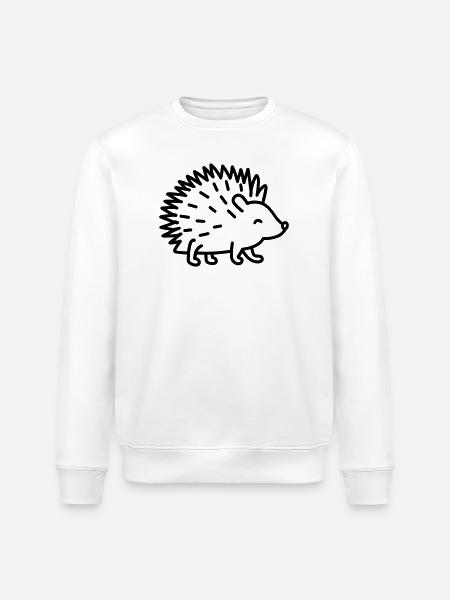 Stachelschwein - Stanley/Stella Unisex Bio-Sweatshirt ROLLER - Weiß