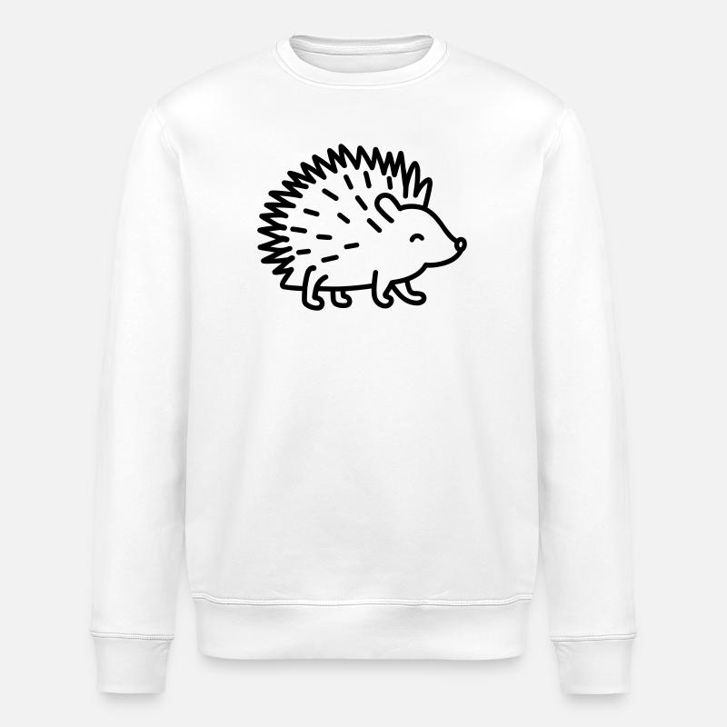 Porcupine - Stanley/Stella ROLLER Unisex Organic Sweatshirt - white