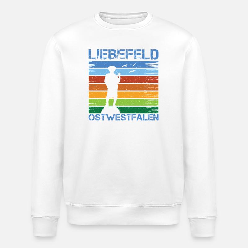 Liebefeld ❤ Leineweber - Stanley/Stella Unisex Bio-Sweatshirt ROLLER - Weiß
