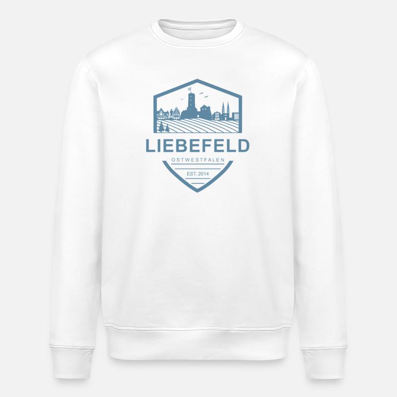Liebefeld ❤ Stadt-Wappen - Stanley/Stella Unisex Bio-Sweatshirt ROLLER - Weiß