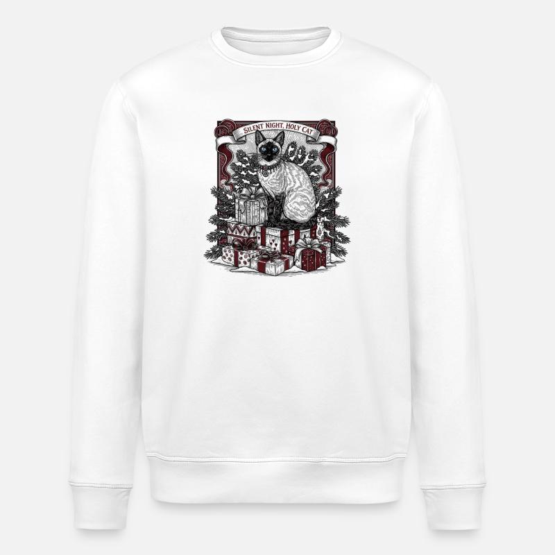 Cadeaux pour chats Silent Night - Sweat bio ROLLER Stanley/Stella Unisexe - blanc