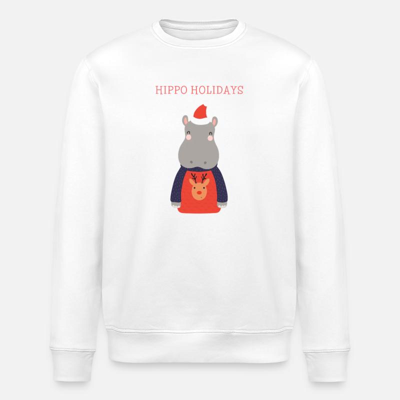 Nilpferd - Stanley/Stella Unisex Bio-Sweatshirt ROLLER - Weiß