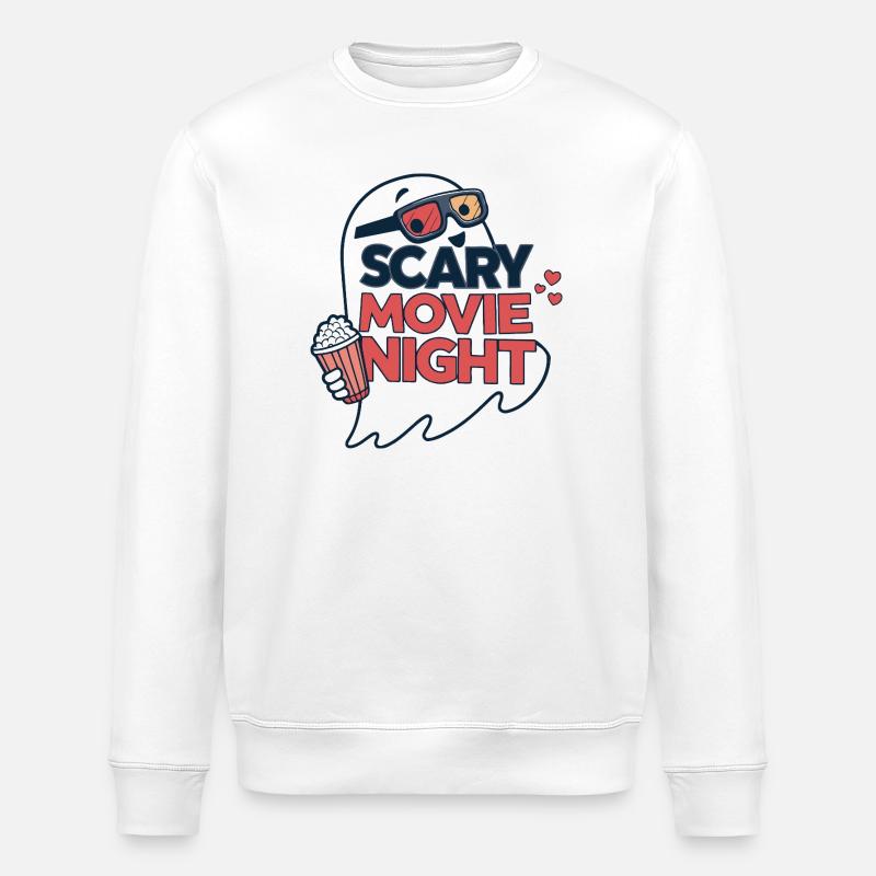 Ghost Night Horrorfilme - Stanley/Stella Unisex Bio-Sweatshirt ROLLER - Weiß