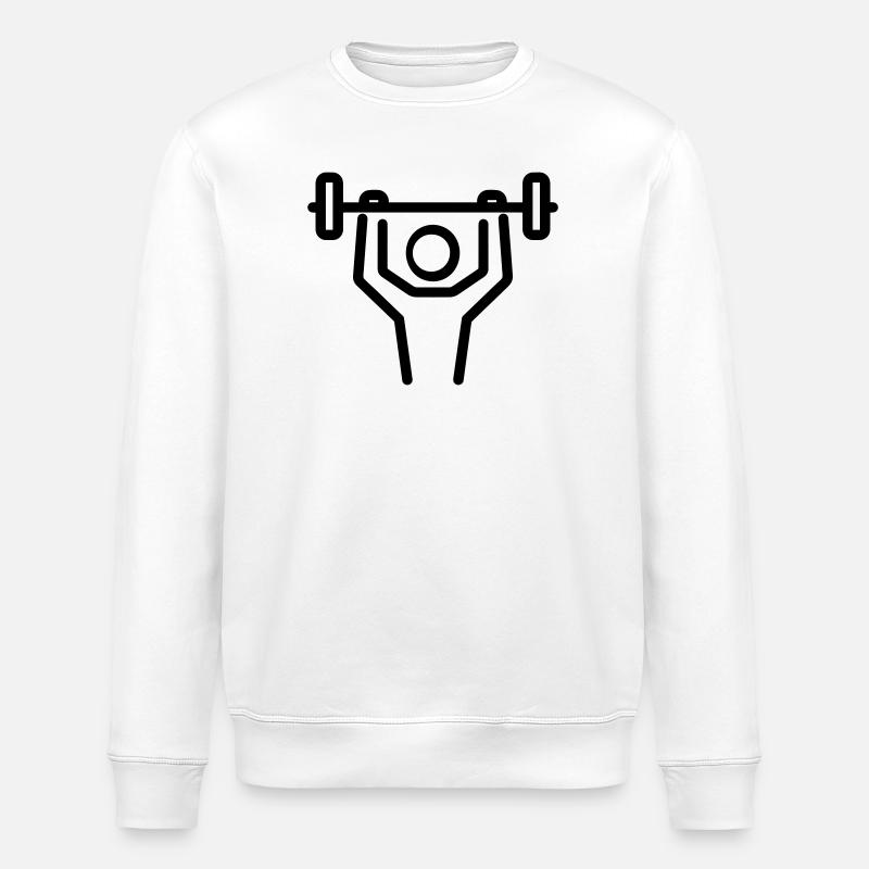 Bodybuilding - Stanley/Stella Unisex Bio-Sweatshirt ROLLER - Weiß
