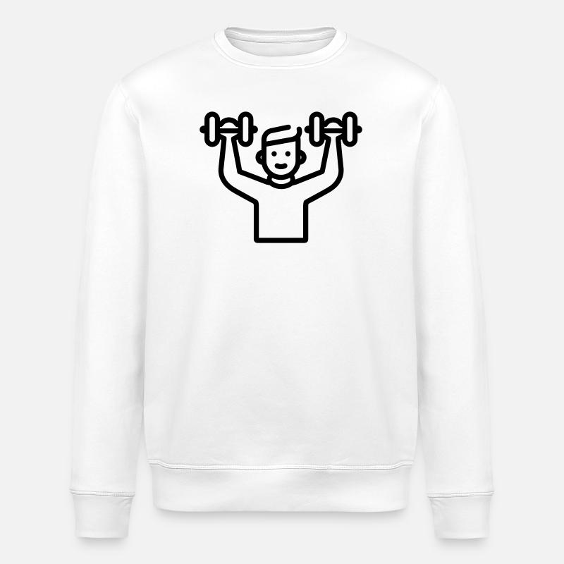 musculation - Sweat bio ROLLER Stanley/Stella Unisexe - blanc