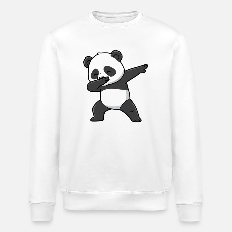 Dabbing Panda - Stanley/Stella Unisex Bio-Sweatshirt ROLLER - Weiß