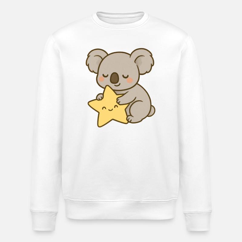 Câlin Koala Star - Sweat bio ROLLER Stanley/Stella Unisexe - blanc