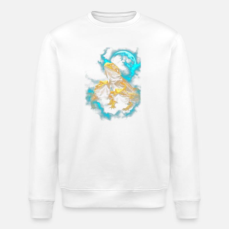Trio de dragons barbus - Sweat bio ROLLER Stanley/Stella Unisexe - blanc
