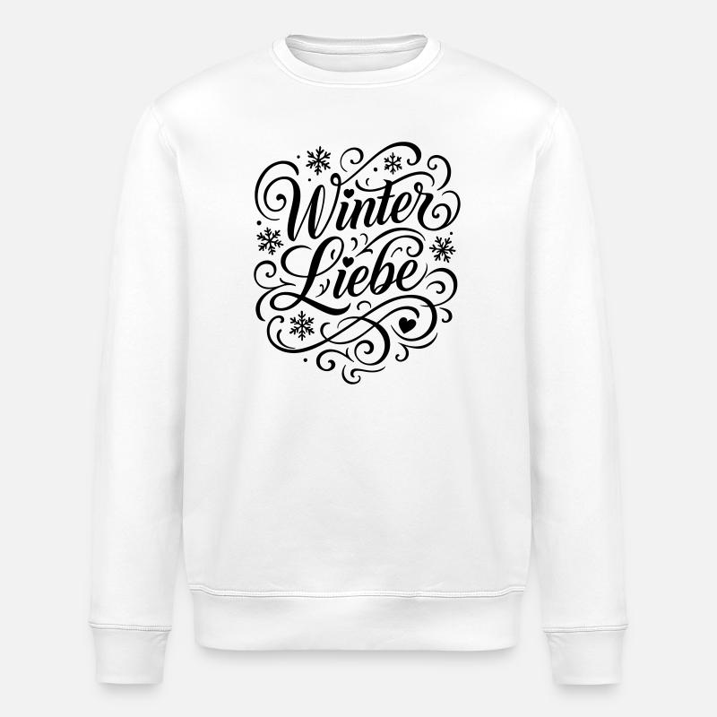 Dicton d’amour d’hiver - Sweat bio ROLLER Stanley/Stella Unisexe - blanc