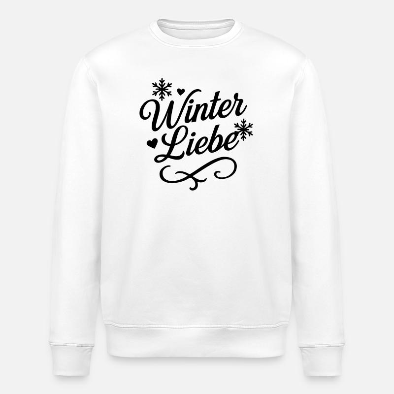 Dicton d’amour d’hiver - Sweat bio ROLLER Stanley/Stella Unisexe - blanc