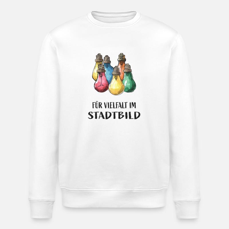 Für Vielfalt im Stadtbild - Stanley/Stella Unisex Bio-Sweatshirt ROLLER - Weiß