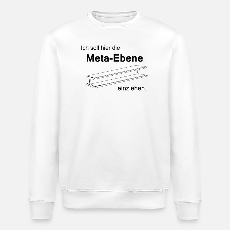 Méta-niveau - Sweat bio ROLLER Stanley/Stella Unisexe - blanc