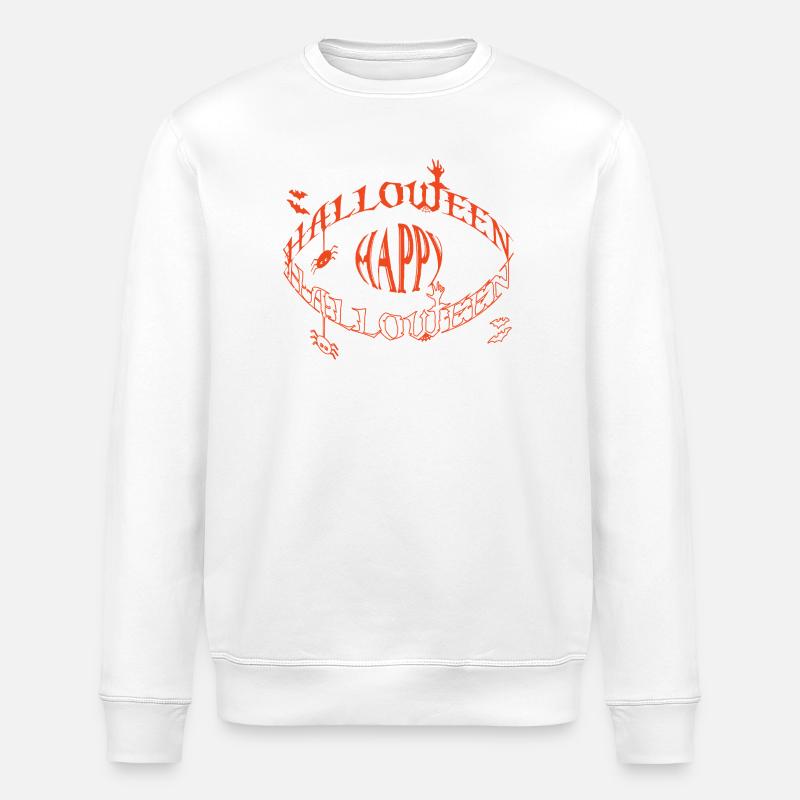 Glyphe d’œil d’Halloween - Sweat bio ROLLER Stanley/Stella Unisexe - blanc