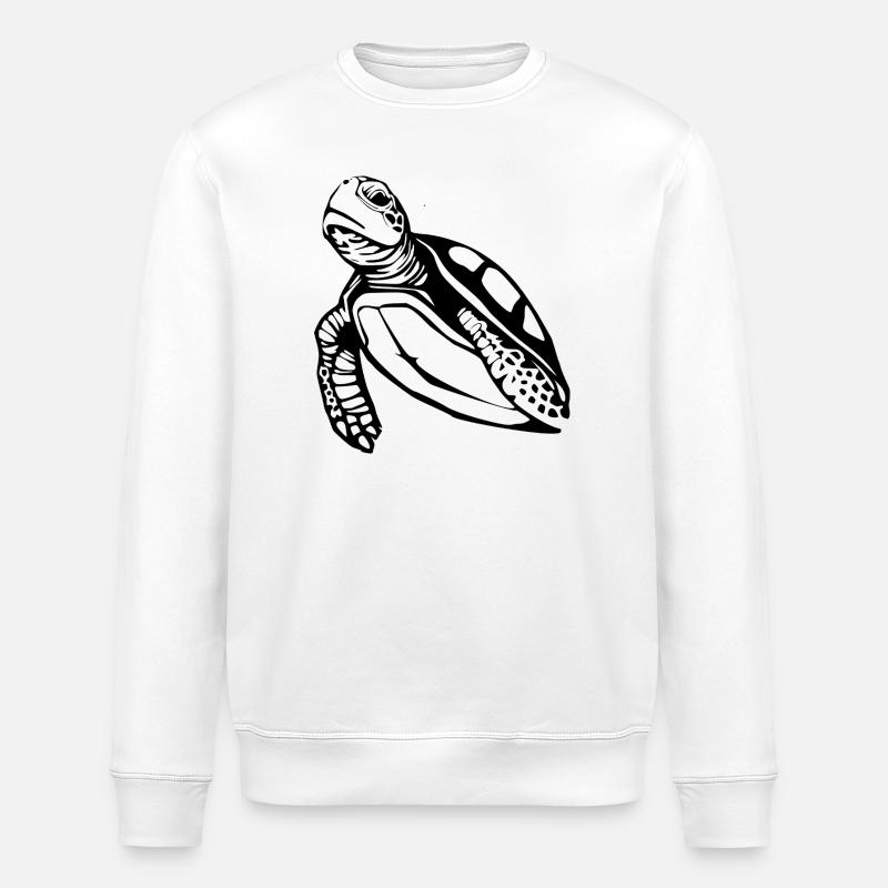 Schildkröten Schildkröten - Stanley/Stella Unisex Bio-Sweatshirt ROLLER - Weiß