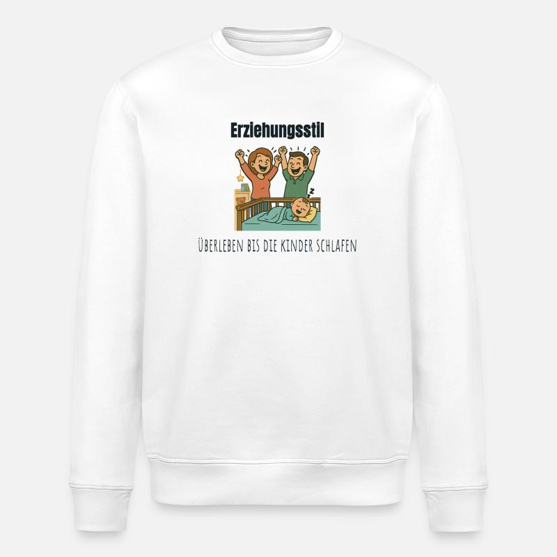 Elternmodus: Überleben - Stanley/Stella Unisex Bio-Sweatshirt ROLLER - Weiß
