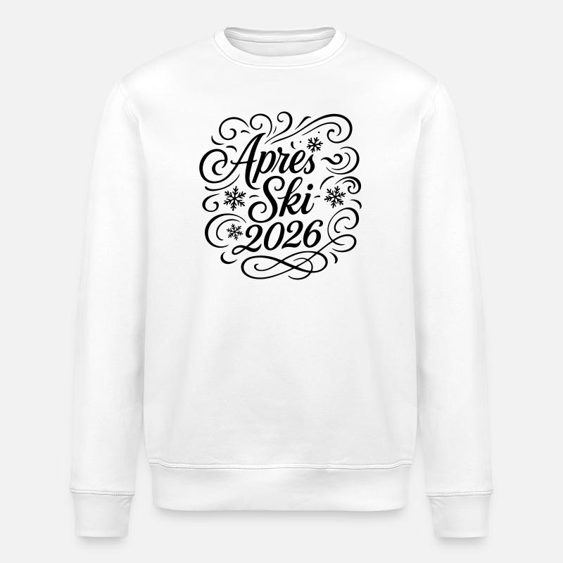 Soirée après-ski 2026 - Sweat bio ROLLER Stanley/Stella Unisexe - blanc
