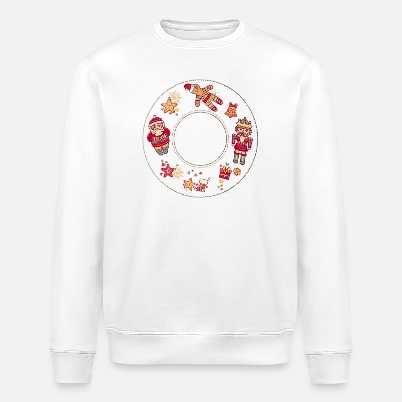 Nussknacker Weihnachten - Stanley/Stella Unisex Bio-Sweatshirt ROLLER - Weiß