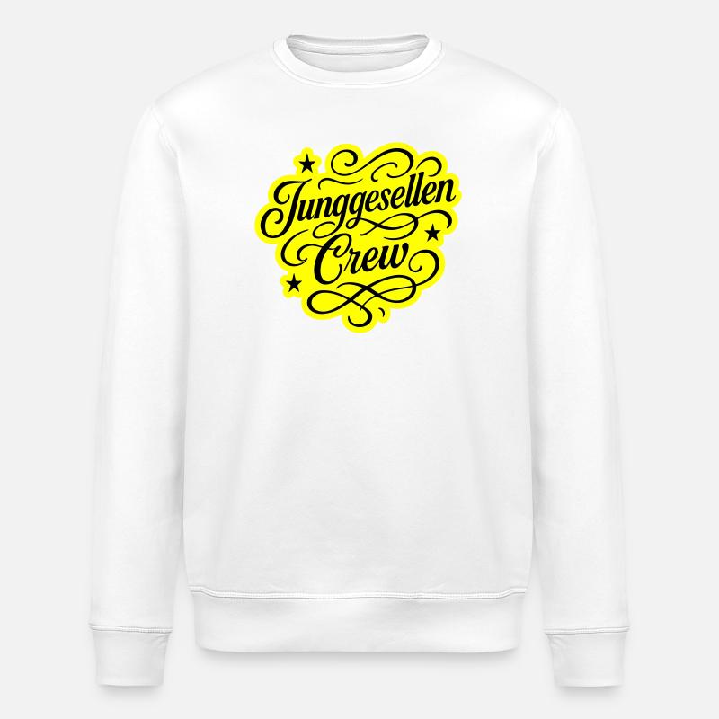 Junggesellen Crew - Stanley/Stella Unisex Bio-Sweatshirt ROLLER - Weiß