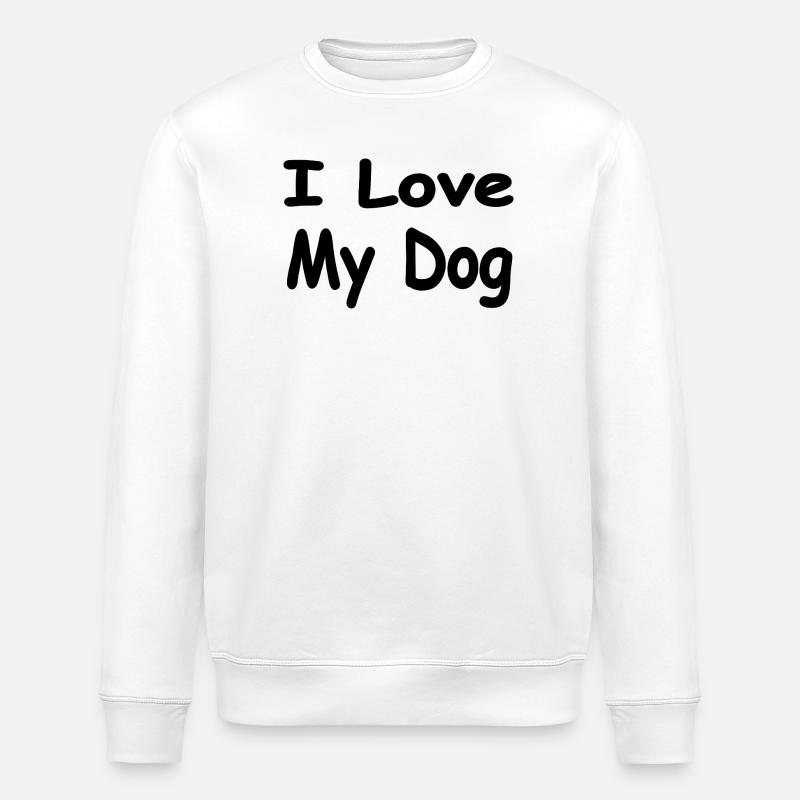 Hunde - Stanley/Stella Unisex Bio-Sweatshirt ROLLER - Weiß