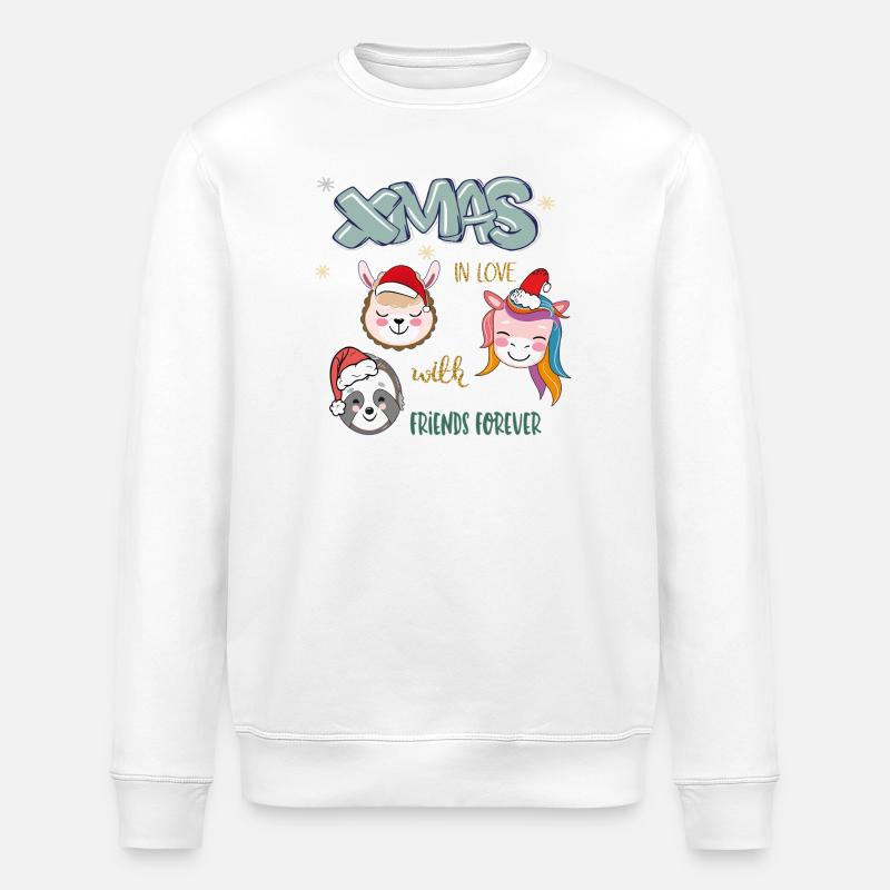 Amis de Noël - Sweat bio ROLLER Stanley/Stella Unisexe - blanc