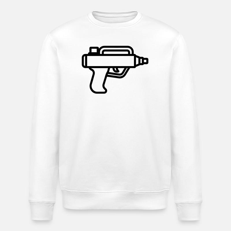pistolet à eau - Sweat bio ROLLER Stanley/Stella Unisexe - blanc