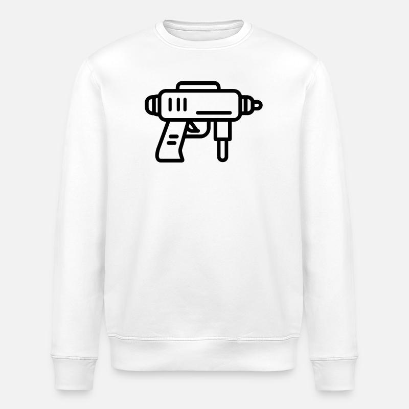 pistolet à eau - Sweat bio ROLLER Stanley/Stella Unisexe - blanc