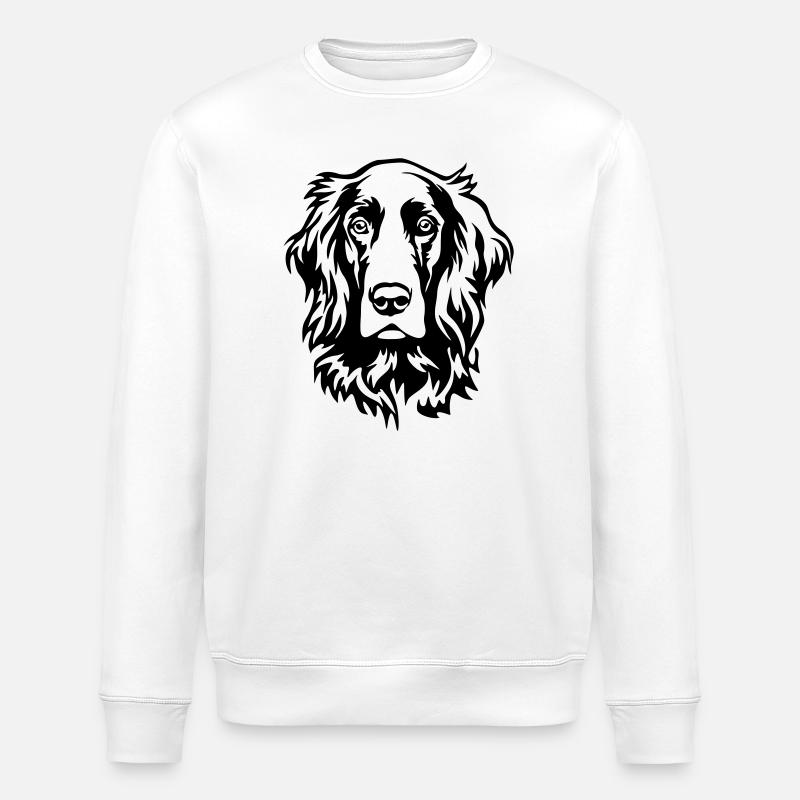 Tête de setter irlandais - Sweat bio ROLLER Stanley/Stella Unisexe - blanc