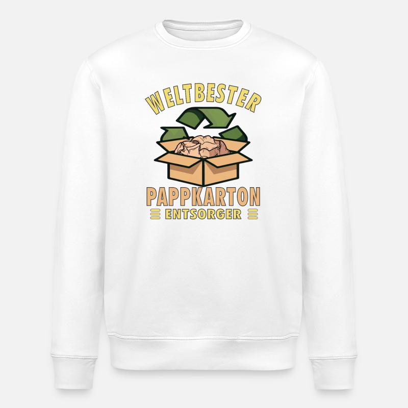 PAPPKARTON - Stanley/Stella Unisex Bio-Sweatshirt ROLLER - Weiß