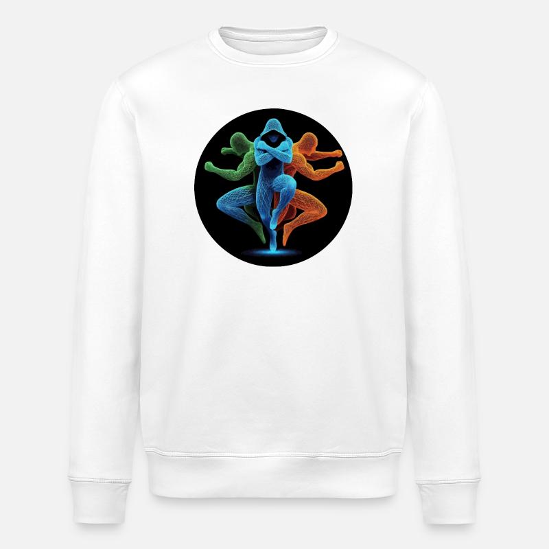 Bunte Dreifaltigkeit - Stanley/Stella Unisex Bio-Sweatshirt ROLLER - Weiß
