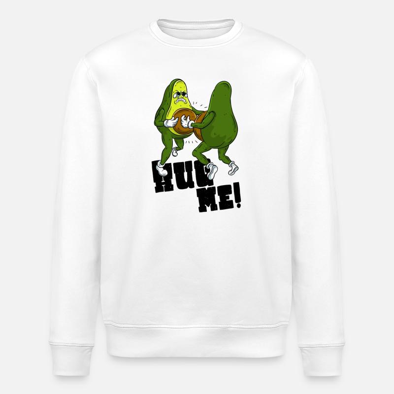 Avocado Liebe - Stanley/Stella Unisex Bio-Sweatshirt ROLLER - Weiß