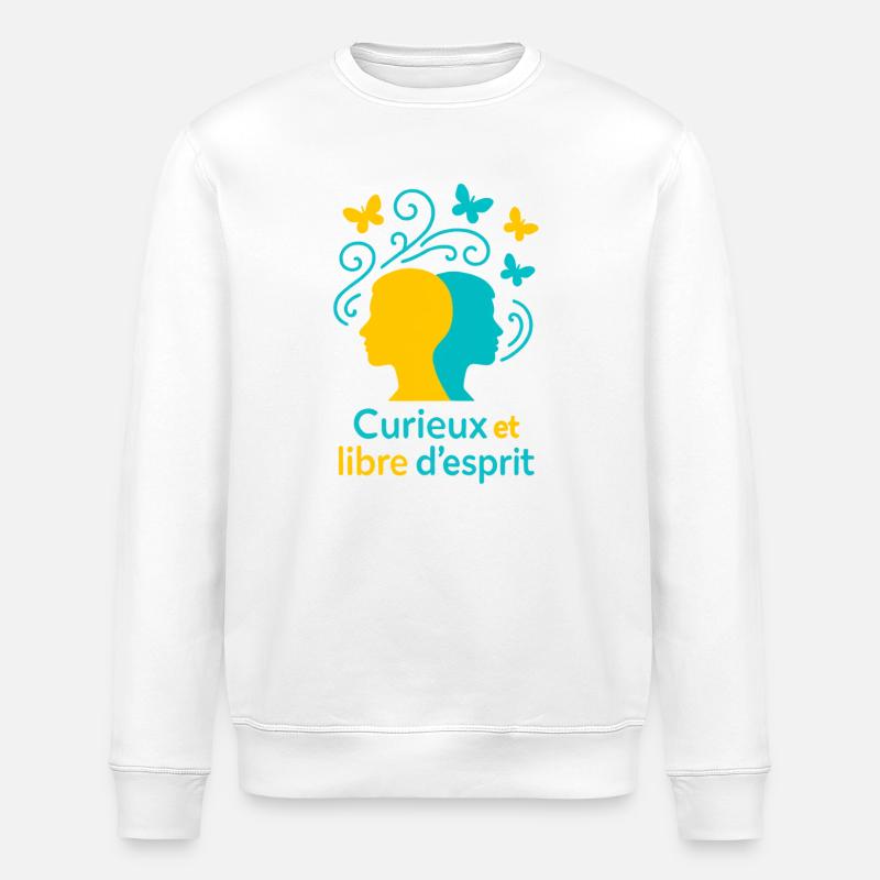 Zwillinge Sternzeichen - Astrologie - Stanley/Stella Unisex Bio-Sweatshirt ROLLER - Weiß