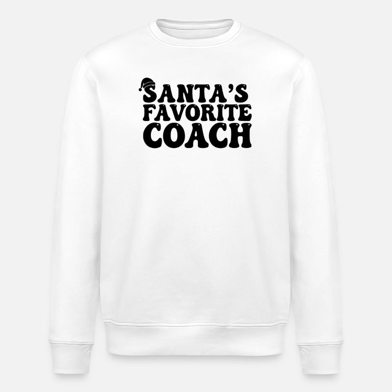 Santas' Favorite Coach - Stanley/Stella Unisex Bio-Sweatshirt ROLLER - Weiß