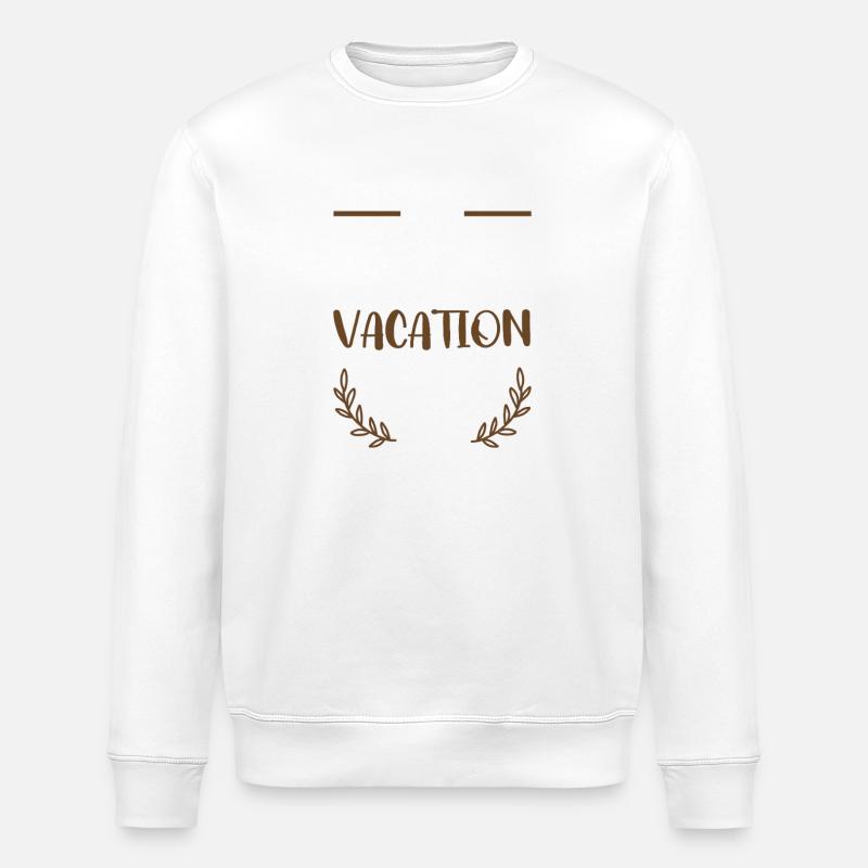 J’adore les vacances - Sweat bio ROLLER Stanley/Stella Unisexe - blanc