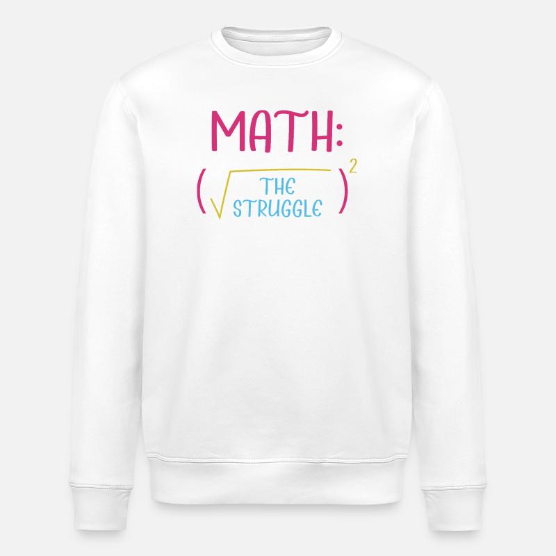 Mathematik Mathe Mathelehrer Mathematiker - Stanley/Stella Unisex Bio-Sweatshirt ROLLER - Weiß