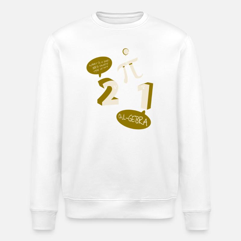 Math Math Math Teacher Mathematician - Stanley/Stella ROLLER Unisex Organic Sweatshirt - white