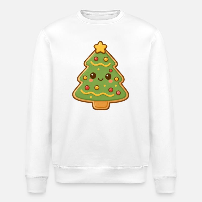 Weihnachtsbaum Keks - Stanley/Stella Unisex Bio-Sweatshirt ROLLER - Weiß