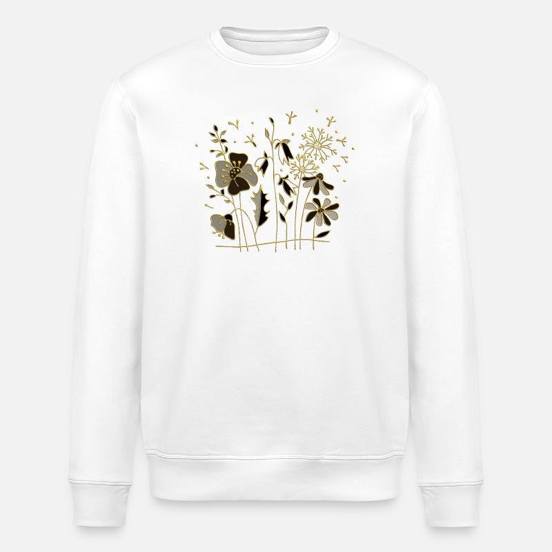 Fleur - Sweat bio ROLLER Stanley/Stella Unisexe - blanc