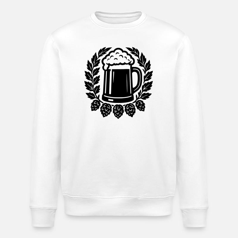 Bier - Stanley/Stella ROLLER Unisex Organic Sweatshirt - white