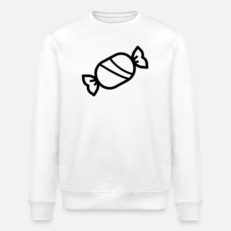 Bonbon - Sweat bio ROLLER Stanley/Stella Unisexe - blanc