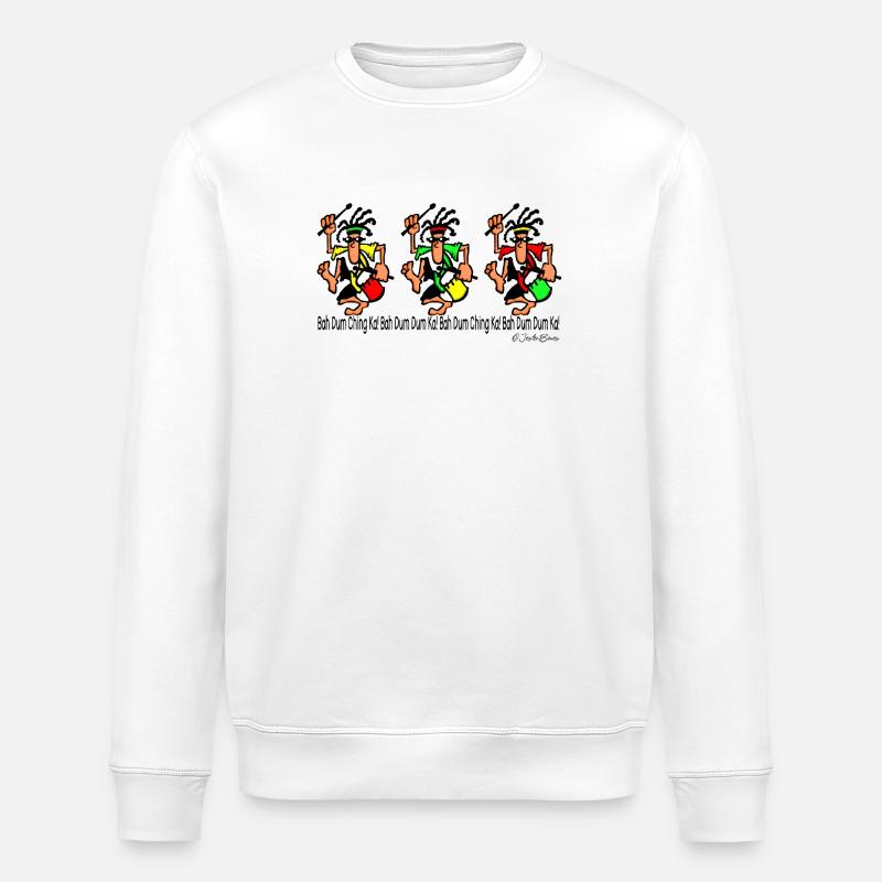 Funky Drummers - Stanley/Stella ROLLER Unisex Organic Sweatshirt - white