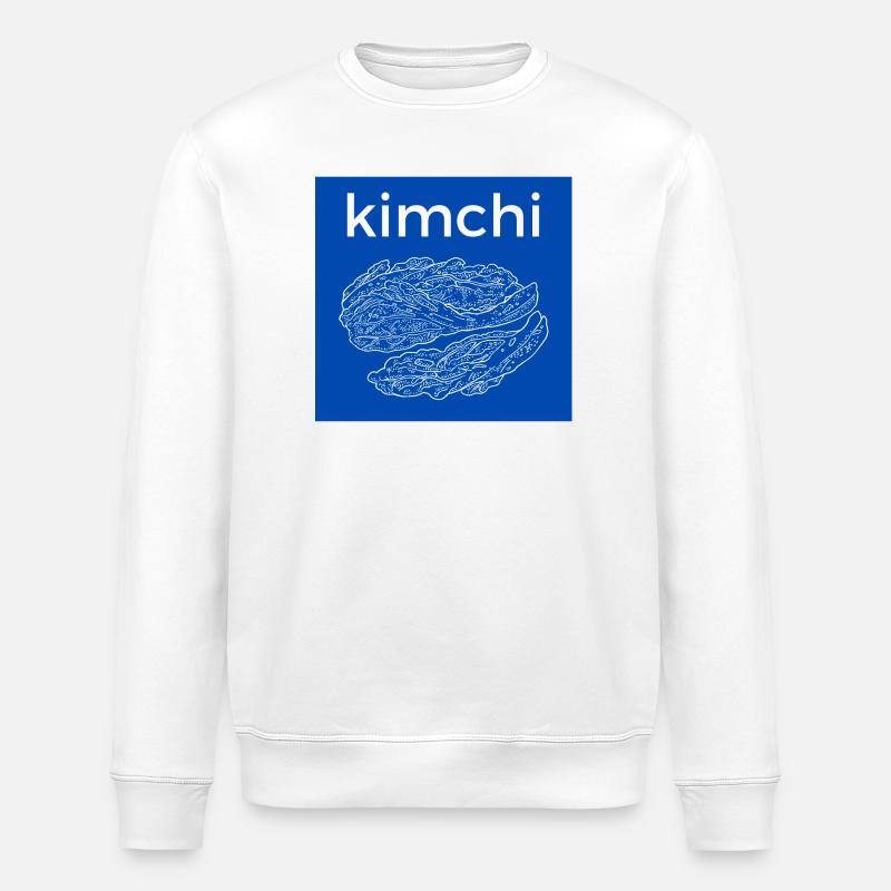 Kimchi Line Style Bleu - Sweat bio ROLLER Stanley/Stella Unisexe - blanc